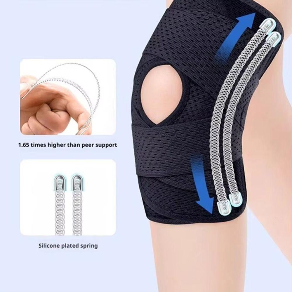 Verstellbare Kompressions-Kniebandage Elastische Sport-Kniepolster Elastisches Sport-Kniepolster Wandern