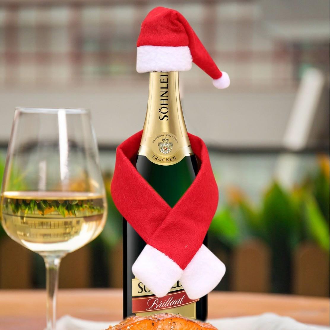 

Сшитая вручную светодиодная плюшевая рождественская шапка с ремешком - праздничное украшение для взрослых и детей