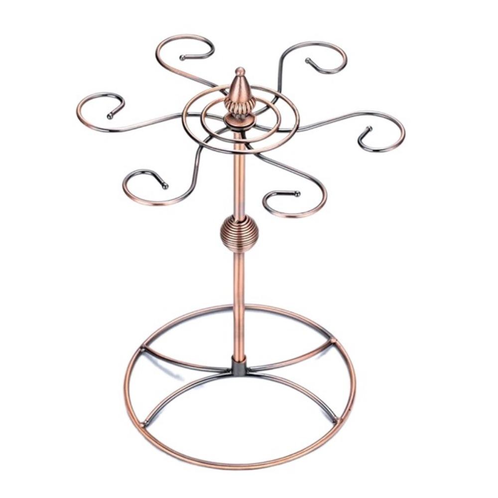 Quick Drainage Goblet Holder 6 Hooks Drinking Glasses Display Stand  Bar Storage