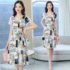 Exquisite High-End Autumn Short-Sleeve Dress for Women
