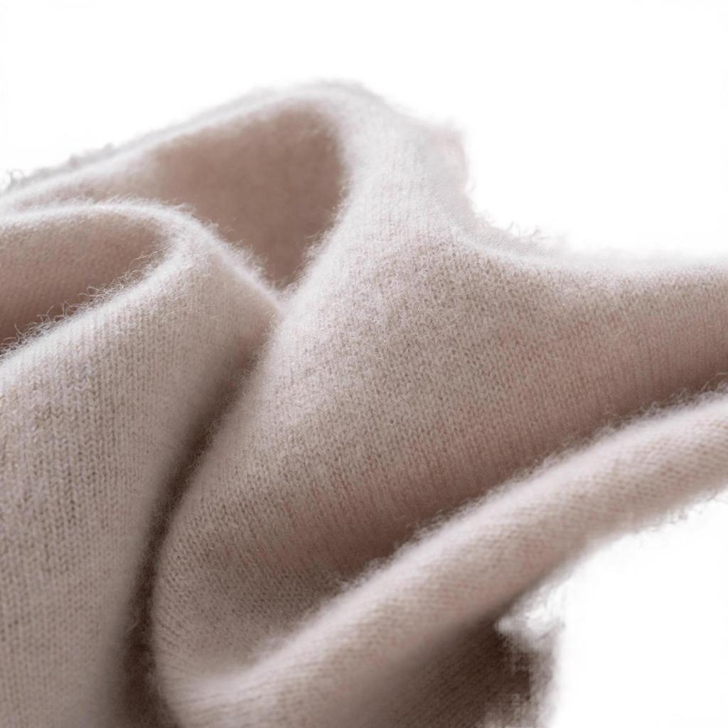 Men's 12-Gauge Double-Layer Cashmere Sweater, Half-High Collar, Long-Sleeve, Business Casual, Warm Knitted Base Layer