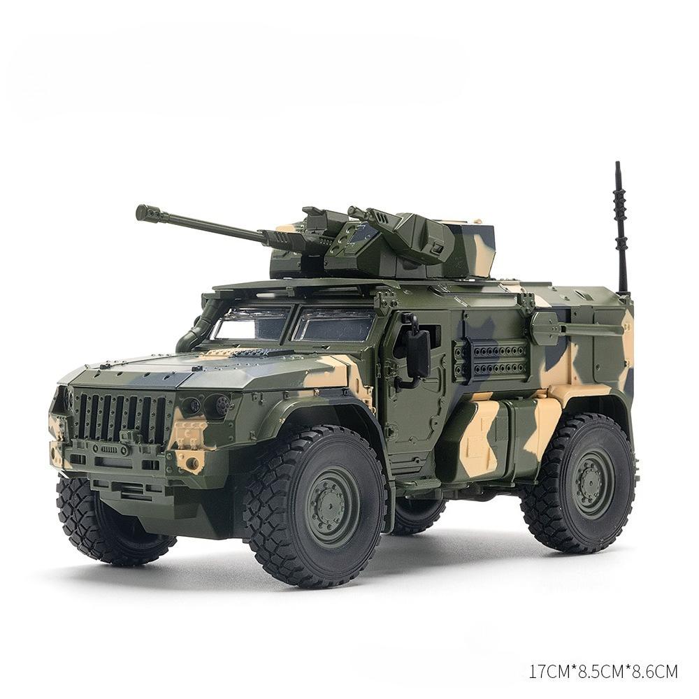 1:32 Legierung Säbelzahntiger Gepanzertes Modellspielzeug Diecast Metallauto Rückzieher Polizeiauto mit Licht Musik Fahrzeug für Kleinkinder Kinder Geschenke