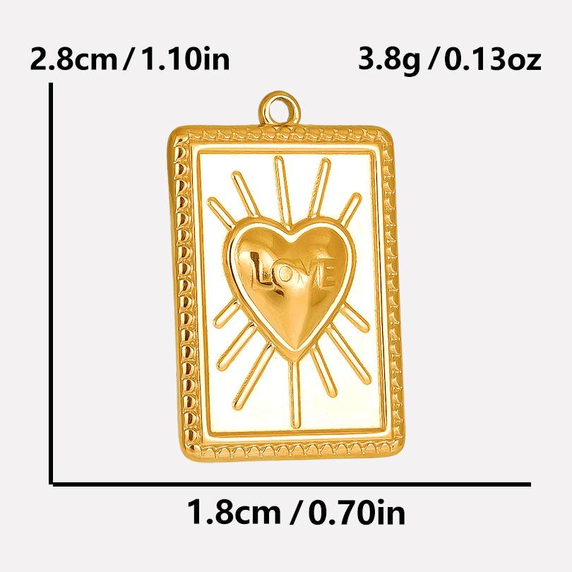 6pcs Real Gold Plated Sun Moon Star Charm Cross Stainless Steel Charms For Jewelry Making Supplies Flower Heart Handmade Pendant