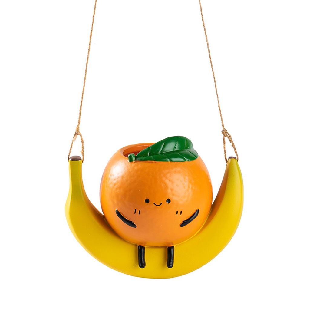 Fruit Swing Model Vase Ornaments Creative Promote Healthy Growth Planter for Home Apartment Office Bedroom Study Decor