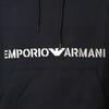Emporio Armani Ea Fw23 Solid Color Letter Print Hooded Long Sleeve Sweatshirt Men sweatshirt Dark-Blue 6R1ME9-1JWPZ-09R0
