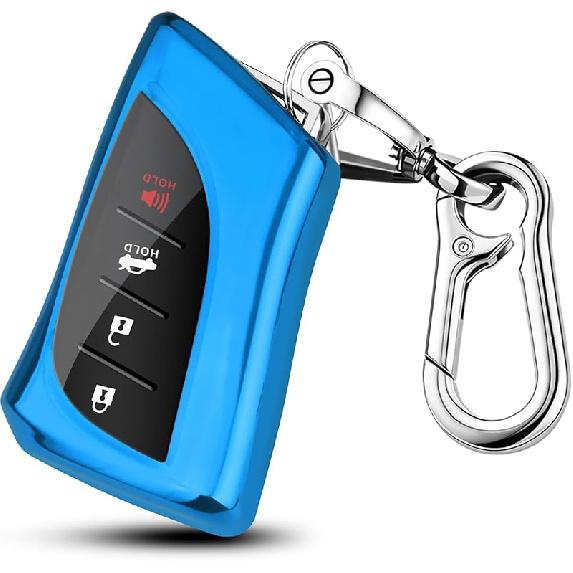 for Lexus Key Fob Cover, Soft TPU Car Key Cover Compatible With 2018-2025 ES250 ES350 GX550 LX600 LS500 LC500h NX300h RX350 RX450h UX200, fit for 4