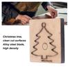 Leather Mould Leather Cutting Die Christmas Tree Shape Punch Cutter Craft Mould Tool 13.5x13x2.3cm for Paper Rubber Punching Die