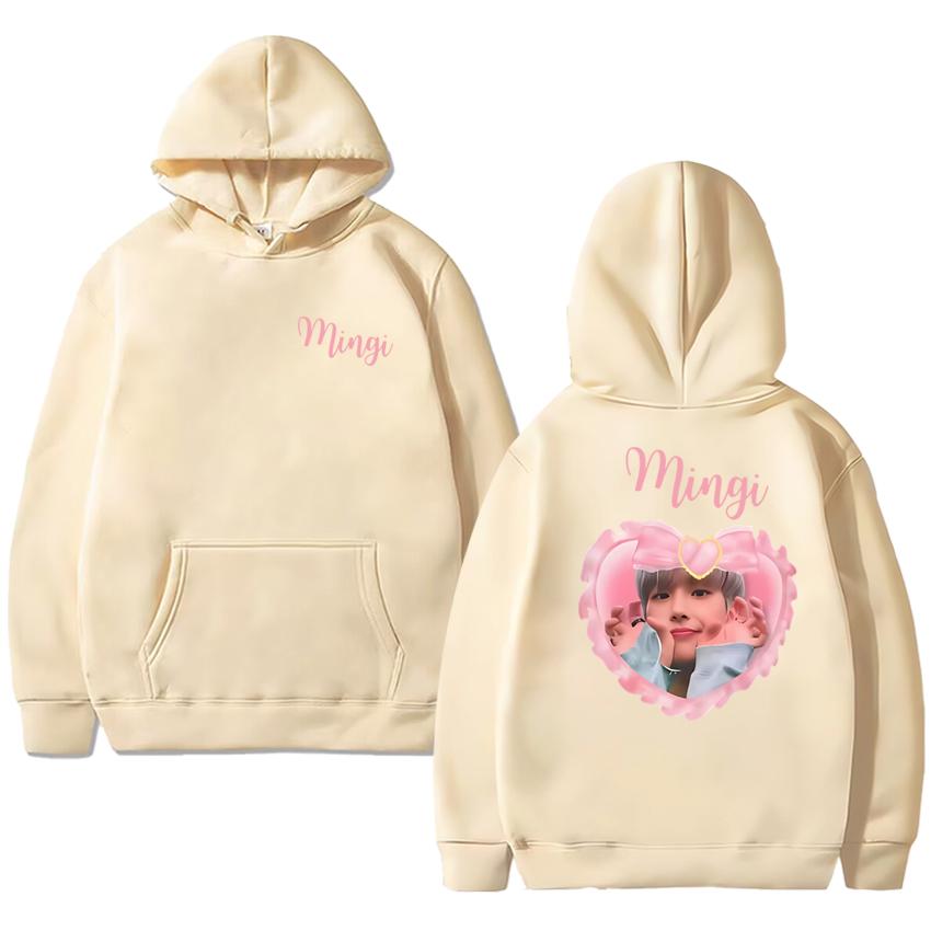 2025 New Korea Kpop ATEEZ Mingi Double Sided Printed Hoodies Men Women Trend Y2k Sweatshirt Unisex Fleece Long Sleeve Pullover