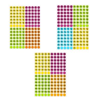 1400Pcs Pre-Priced Pricing Stickers Yard Garage Sale Labels for Yard and Garage Sale, Boutiques, Thrift Store, Grocery