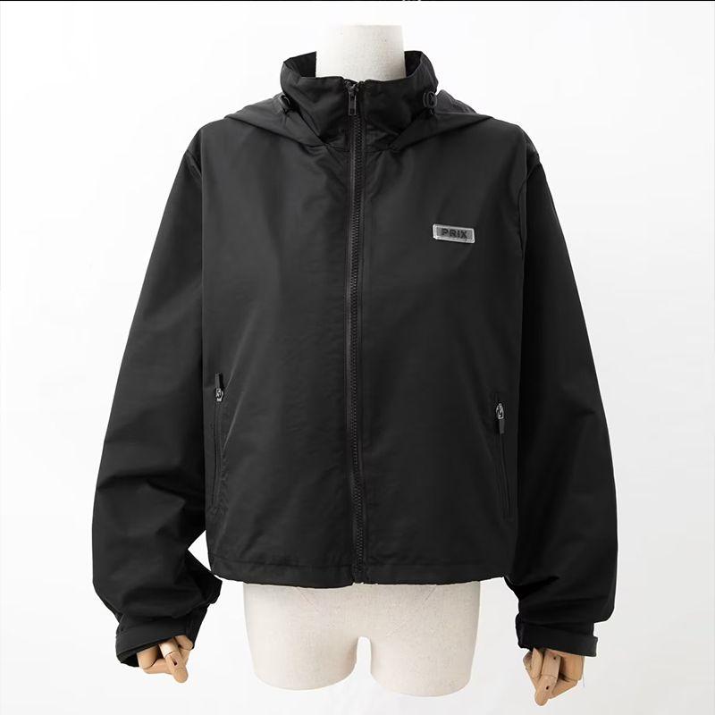 

Никто не может отказаться ~ Европейский и американский женский короткий спортивный плащ-куртка с капюшоном на шнурках, уличная сексуальная куртка, тренд Black M