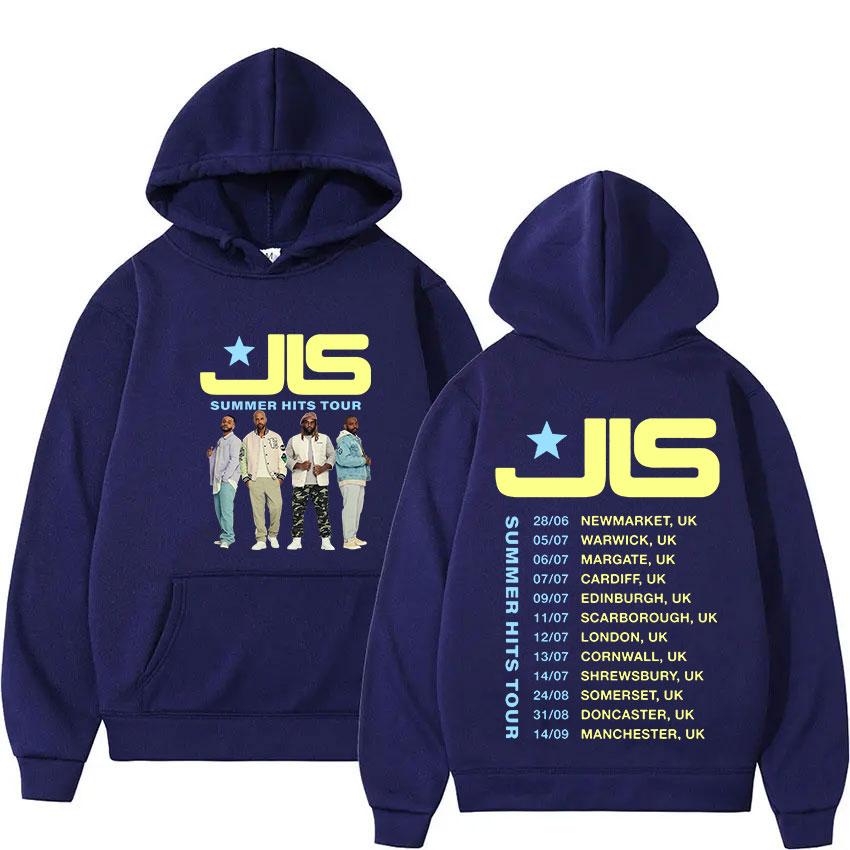 Rock Band JLS Winter Hits Tour  Fans Gift Hoody Men's Y2K Vintage Oversized Long Sleeve Sweatshirt Hip Hop Gothic Streetwear
