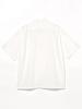 Beams Men's Basic Loose Open Collar Shirt, White, Size M