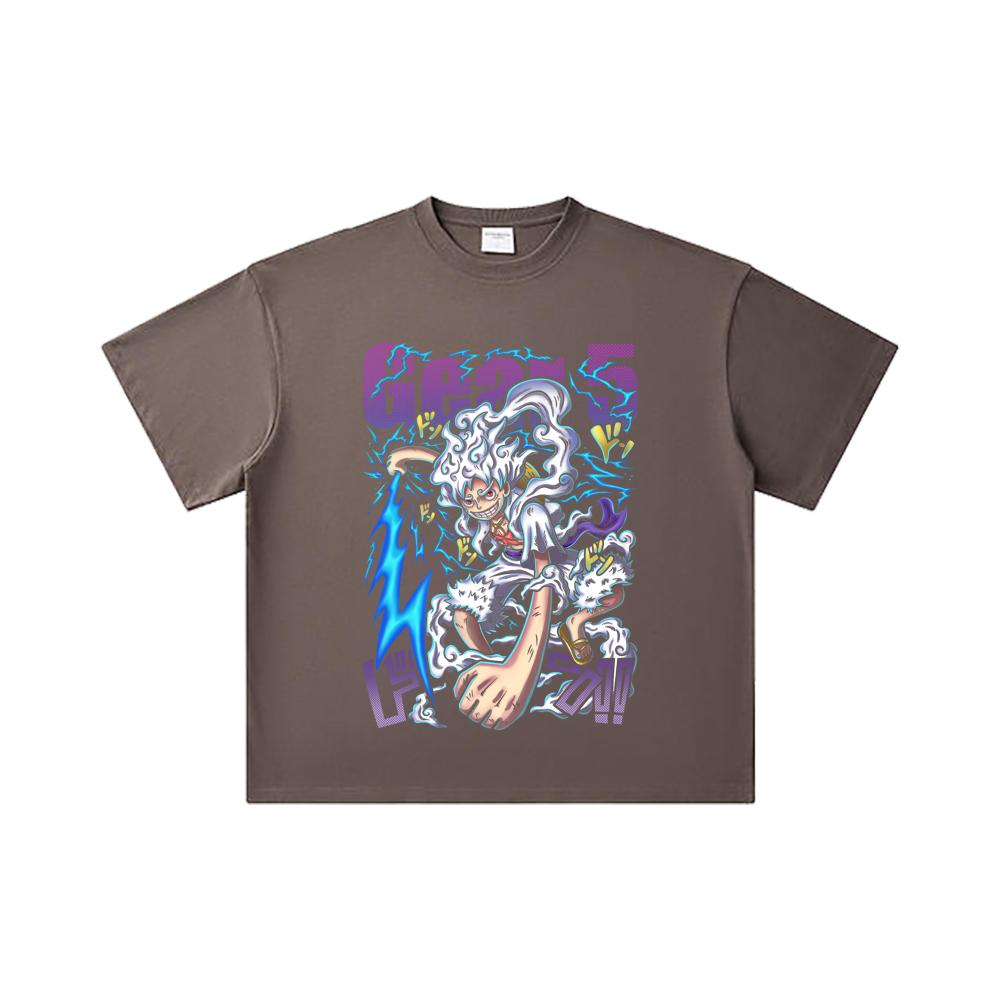 260 GSM Double Yarn 32 Count 100% Cotton One Piece V31 Nika Gear Print Unisex Heavy Cotton T Shirt