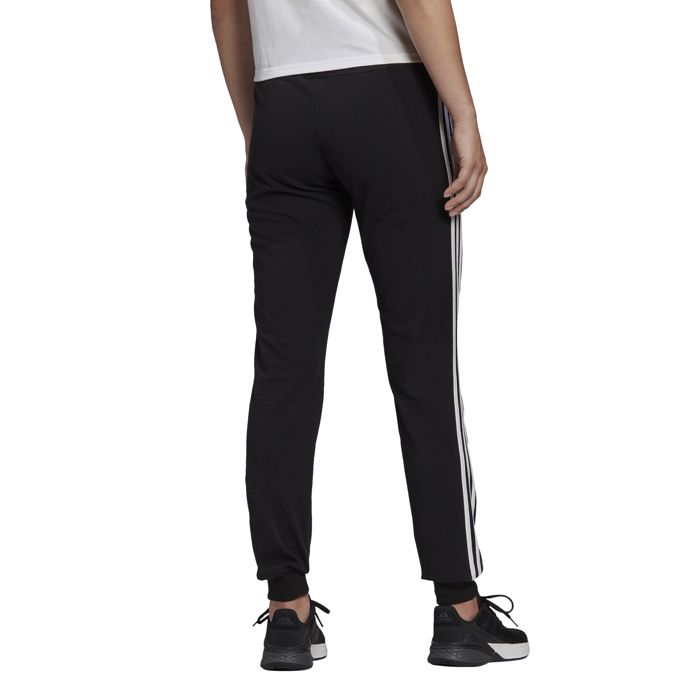 Pantalon De Fitness - Adidas - Essentials Single Jersey - 3-Stripes - Noir - Femme