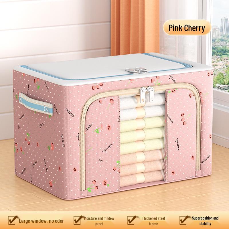 Large Capacity Fabric Wardrobe Organizer with Visual Window