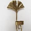 Metal Leaf Candle Holder Candlestick Nordic Style Wall Decoration Metal Leaf Rack in Golden Color for Home & Party Gift
