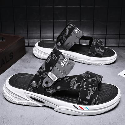 Mode Mode Herren Sandalen Rutschfest Abriebfest Herren Haus- und Outdoor-Slipper Weich und Bequem Strandschuh Herren Sandale Zwei Tragemöglichkeiten