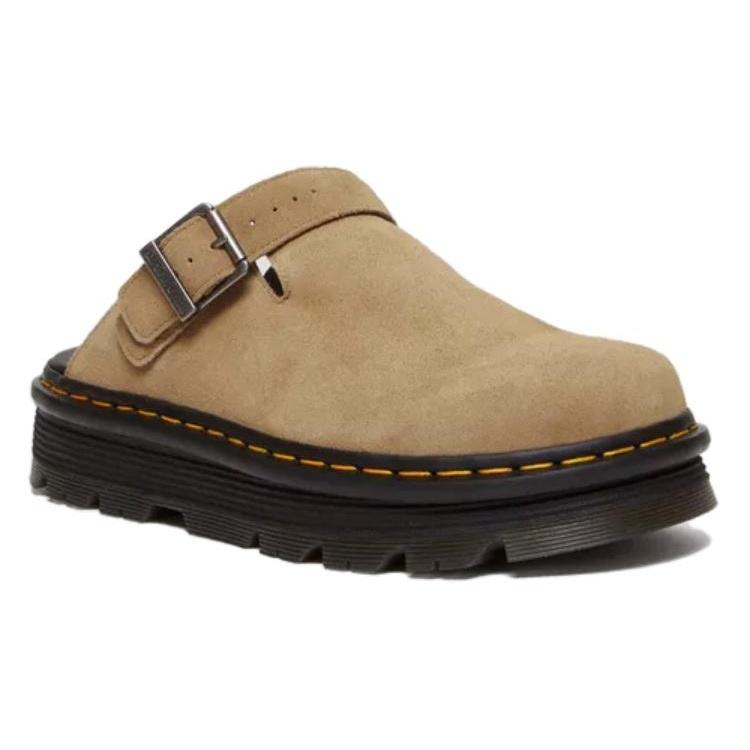 Dr. Martens Zebzag Suede Mules 'Savannah Tan' Men's 31737439