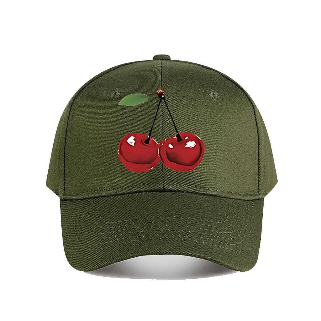 Shiny Resin Cherry Home Decor Baseball Cap Fashion Unisex Sunhat Womens Outdoor Sports Snapback Cap