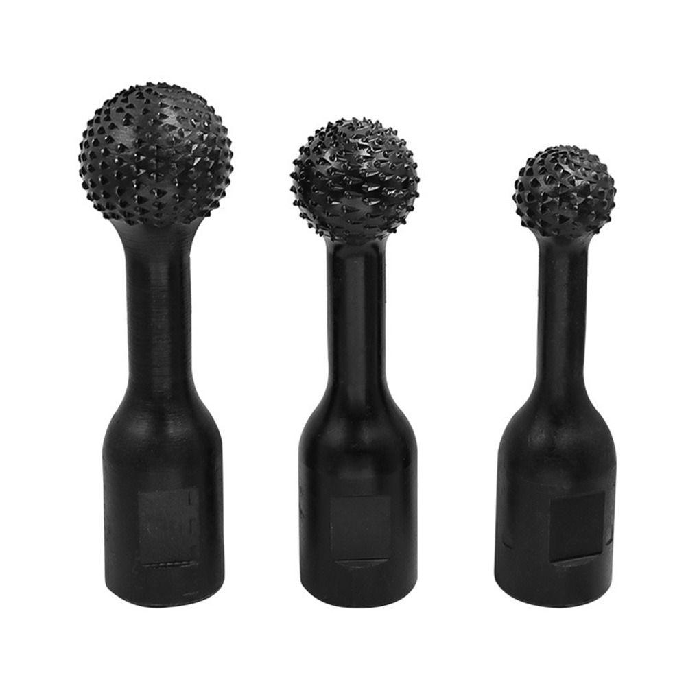 Head File Chisel Woodworking Sanding Carbide Rotary Burr Spherical Ball Gouge Angle Grinder