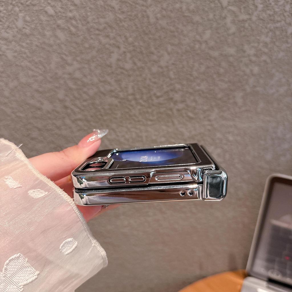 Samsung Z Flip 7 Lychee Pattern Magnetic Suction Drop Protection Case for Models 3/4/5/6