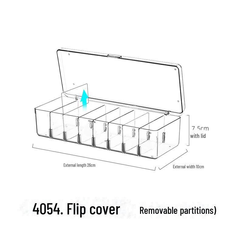 Transparent Acrylic Badge Card Storage Box with Dustproof Square Protection and Display Stand