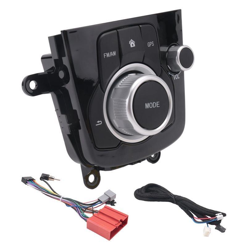 T-Top-Bewerteter Auto-Konsolen-Schalter Navigations-Oberflächenrahmen Konsolen-Controller-Knopf für Mazda 3 Axela 2014-2019 BHN1-66-CM