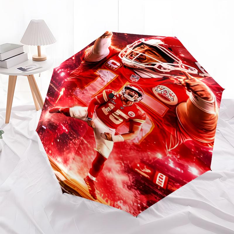 Printed San Francisco 49ers LOGO Folding Umbrella,Outdoor,Leisure,And Travel Umbrella,Durable Umbrella Fabric,Birthday And Holiday Gift