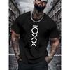 Men's Summer Round Neck Top, Popular European and American Style, Versatile Round Neck T-Shirt for Men, Casual Fashion Short Sleeve T-Shirt
