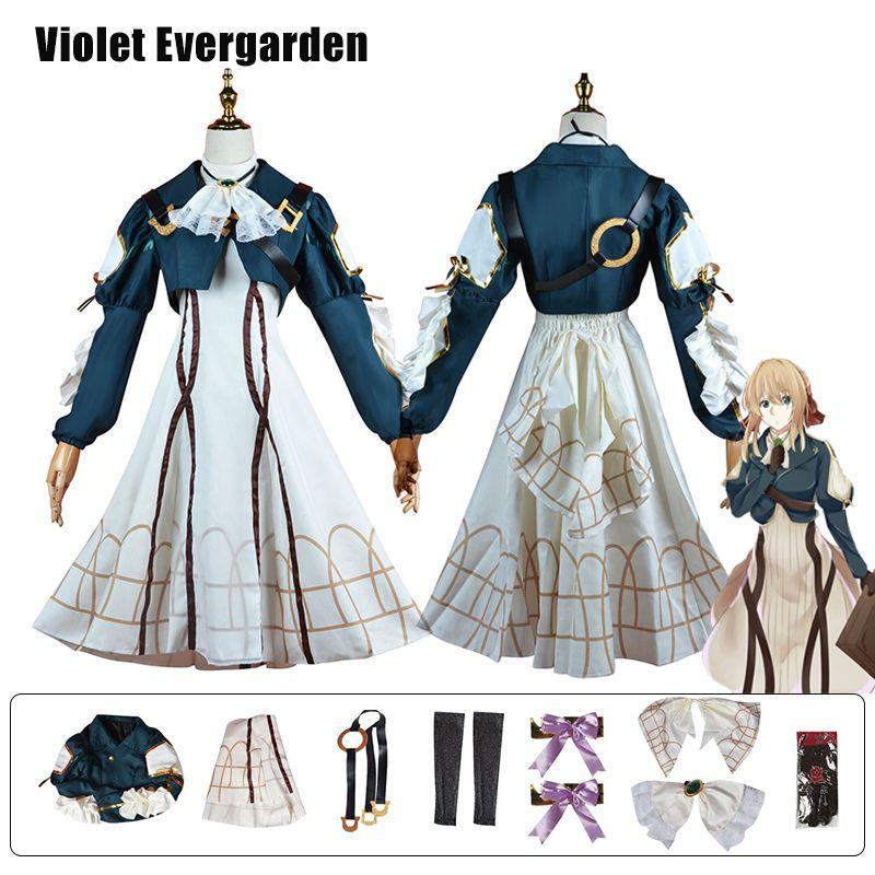 Stunning Violet Evergarden Cosplay Costume Set For Women At Halloween Party