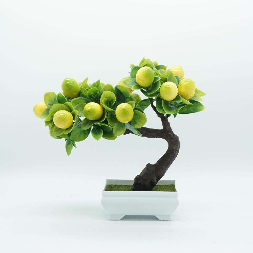 Artificial Plants Bonsai Small Fruit Tree Potted Bonsai Simulation Decor Artificial Ornaments Artificial Plant Bonsai Home Decor