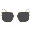 Daphne Dark Grey Square Ladies Sunglasses Be3133 110987 58