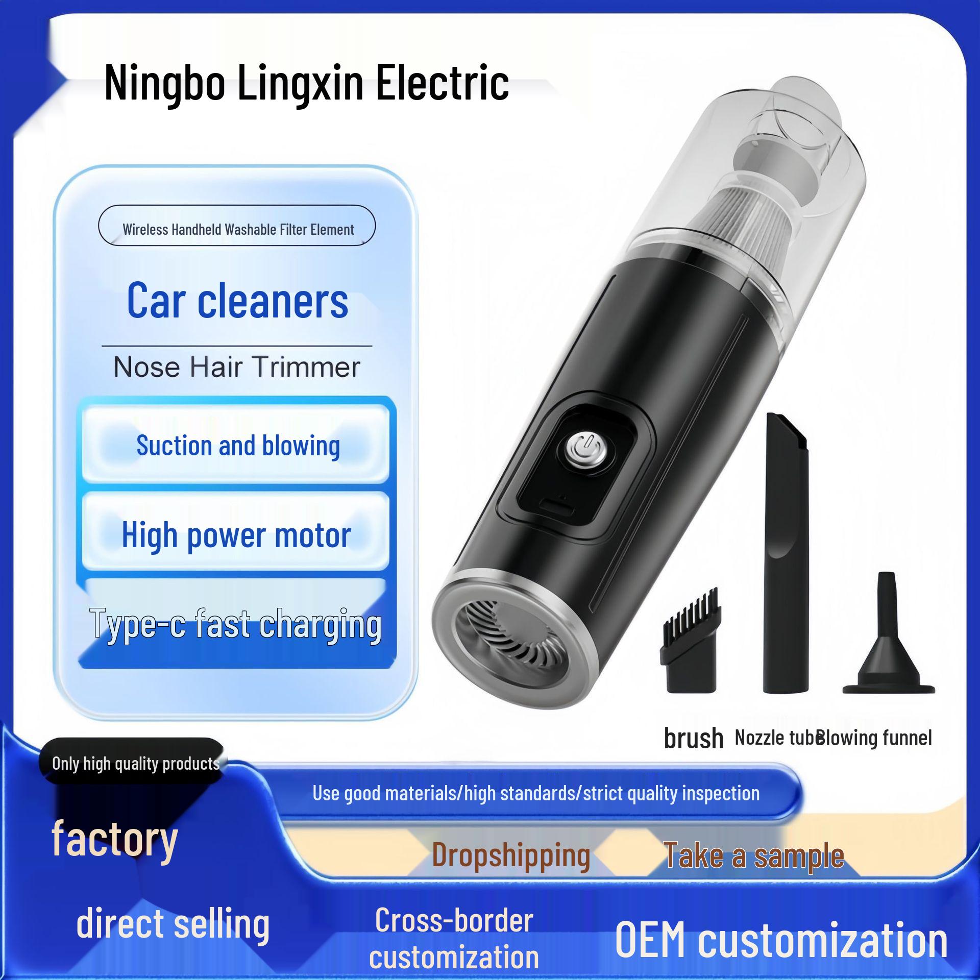 Wireless Handheld Car & Home Vacuum Cleaner - Portable, Dual-Use with Powerful Suction