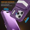For iPhone 17 Pro Max Case RFID Blocking Card Slot Kickstand Leather + TPU Phone Cover