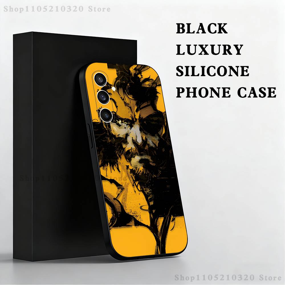 

M-MGS1 Solid Snake Game Phone Case For Samsung S25,S24,S21,S22,S23,S30,Ultra,S20,Plus,Fe,Lite,Note,10 Black Soft Shell SamsungA31