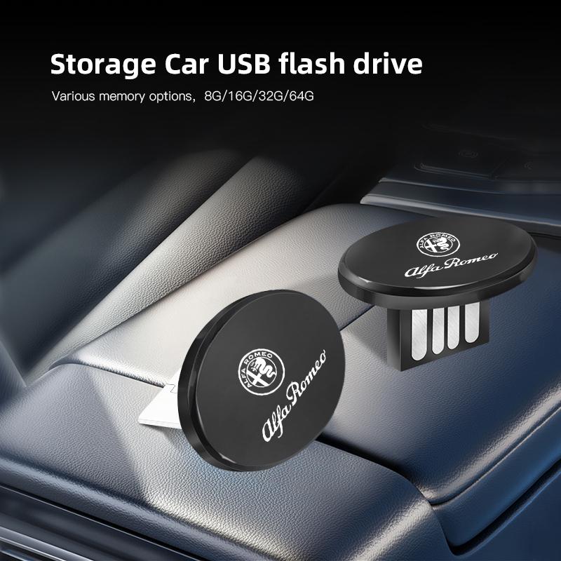 2026 Horké Alfa Romeo 1ks Logo auta Malý USB flash disk Univerzální USB Type-C Příslušenství Pro Alfa Romeo 4C 159 166 Spider Giu