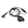 Walkie Talkie Headset Intercom 2 Way Radio Black Earphones Universal Audio Receiving System