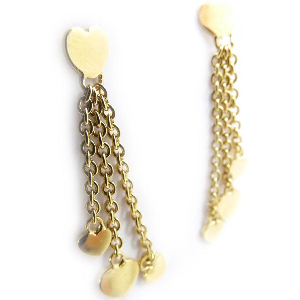 Les Trésors De Lily [G1994] - Boucles Plaqué Or 'Love'