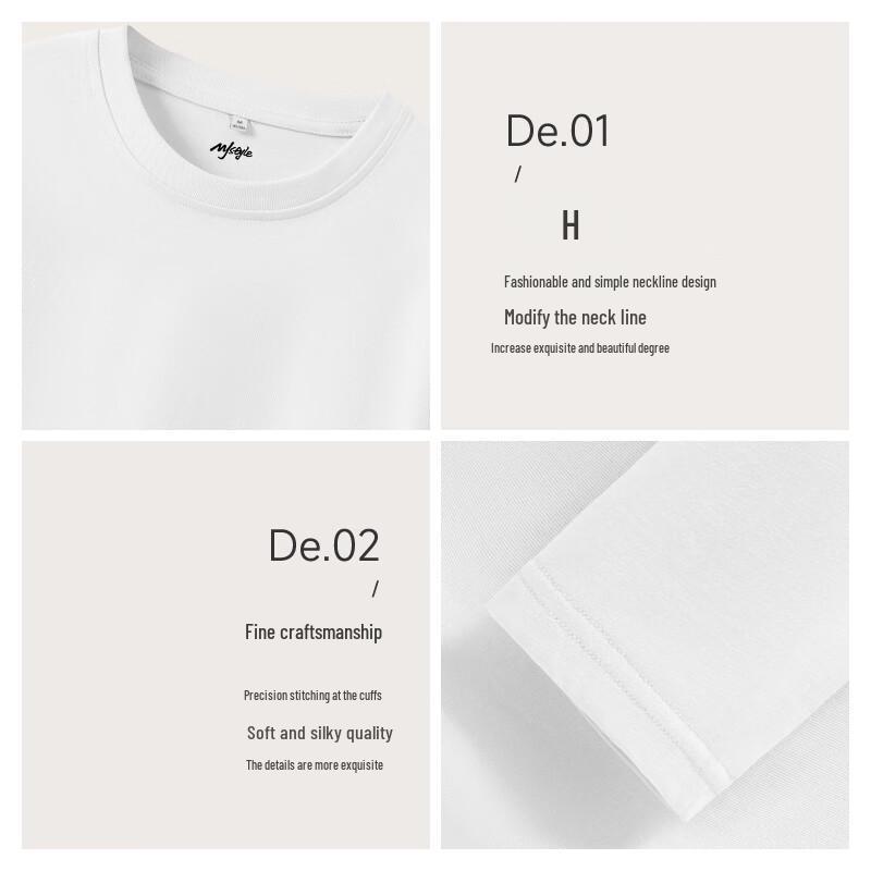 MJ STYLE Women's Pure Cotton Long Sleeve T-shirt