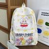 Designed Minimally Backpack With Baby Three Doll Print Designs For Daily Kids