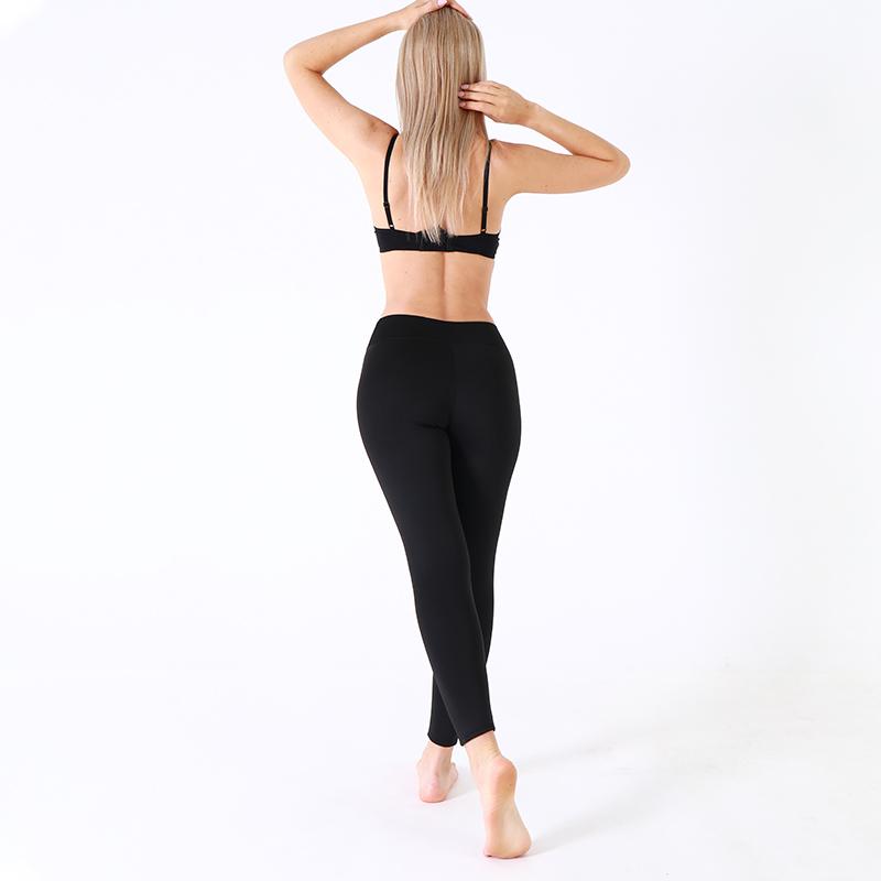Opaque Black Thermal Leggings Winter White Fleece Lined Bodycon Tights Women Leggings Stretch Yoga Pants Slim High Fashion Warm Sprots Leggings Ladies