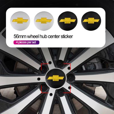 56mm Auto Radnabenabdeckung Metall Emblem Aufkleber Für Cruze Malibu Colorado Suburban Equinox Blazer Trax Camaro Spar
