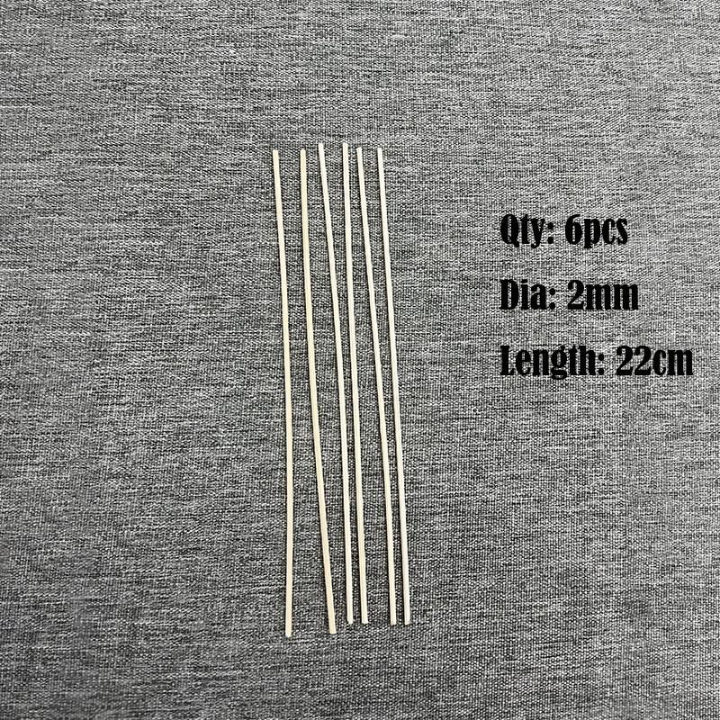 

6Pcs Wood Ball Reed Diffuser Sticks Set - For Home Fragrance Oil Aromatherapy, DIY Home Decoration