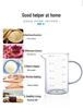Heat-Resistant Borosilicate Glass Measuring Cup with Scale