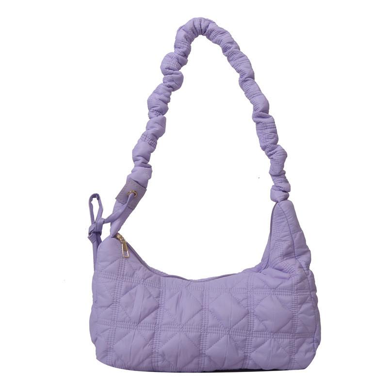 Stylish And Trendy Women's Large Capacity Single Shoulder Bag In Black White Purple Pink And Blue