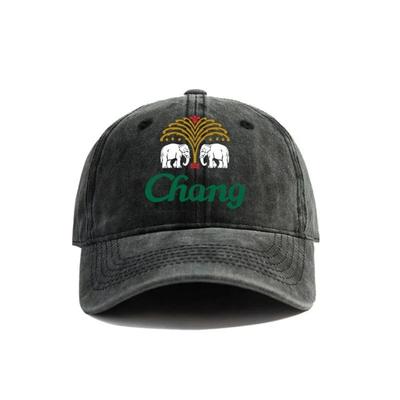 2026 Chang Beer Baseball Cap Distressed Hats Cap Men Retro Outdoor Summer Adjustable Chang Beer Thai Drink Hat Fashion