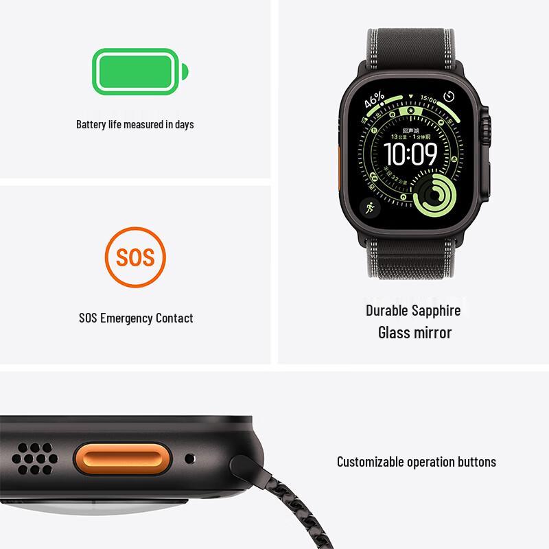 Apple Watch Ultra 3 Smartwatch 49mm (CN version)
