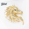 Anti-rust Brooch Pin Retro Style Horse Head Design Anti-oxidation Sophisticated