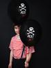 Balony 30Cm Piraci Kolor Czarny 6 Szt Partydeco