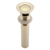 G1 1 4  Brass Bathroom Basin Sink Pop Up Drain Assembly with Overflow (Zirconium Gold)